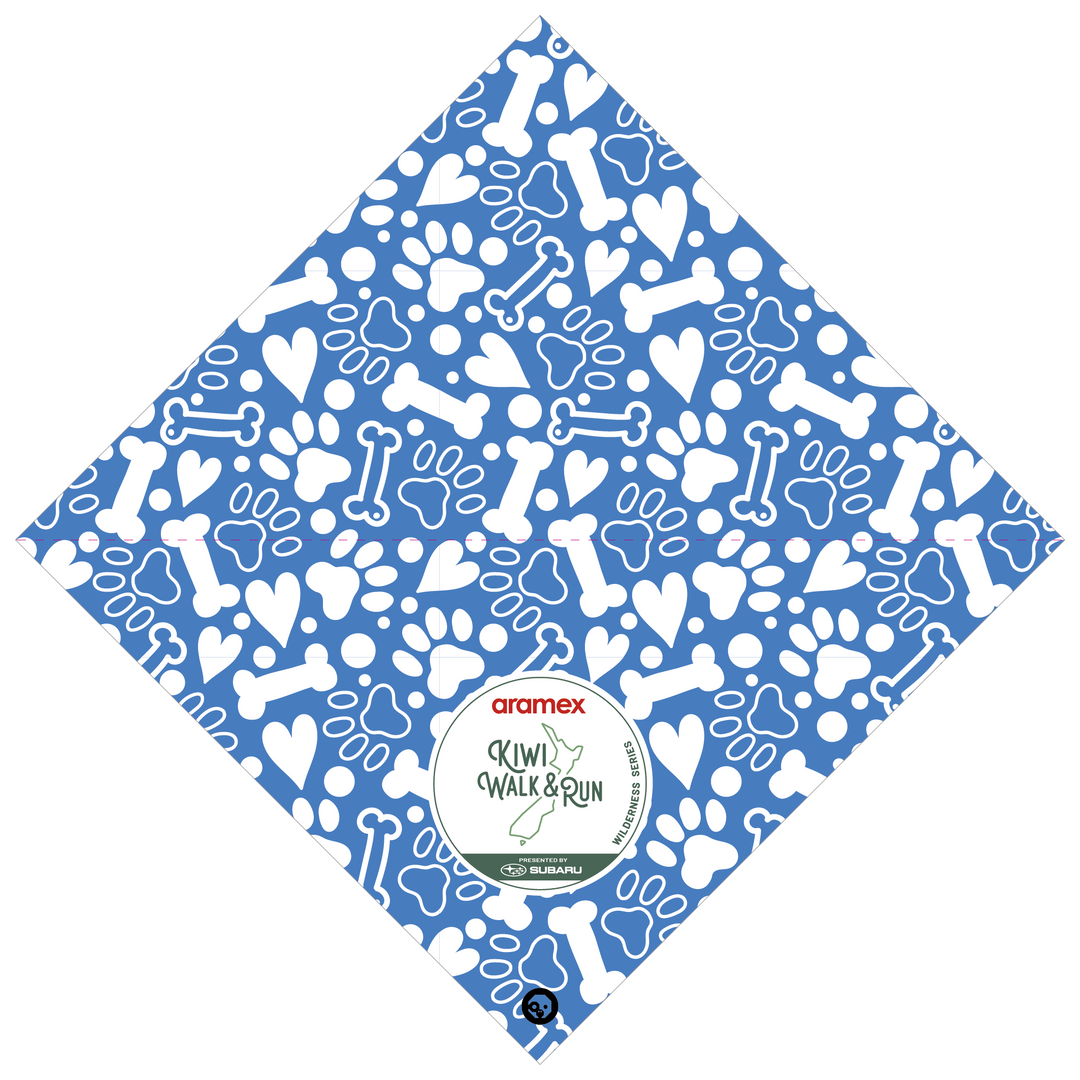 Dog Bandana - Bones Blue