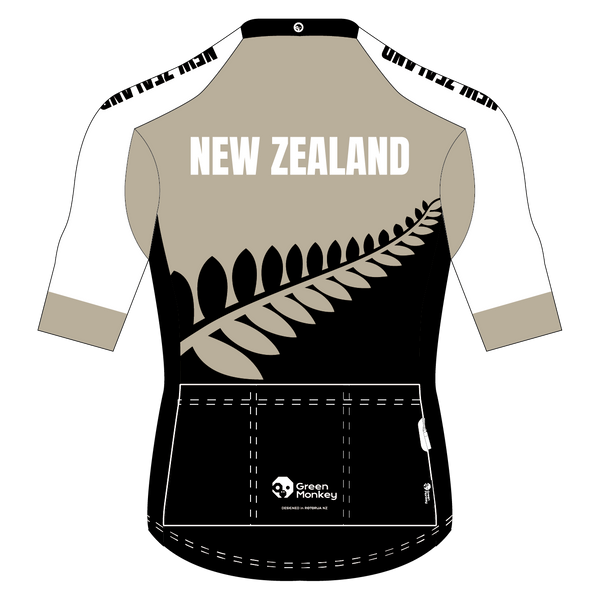 New Zealand Cycling Jersey 3 (PREORDER) Green Monkey Velo