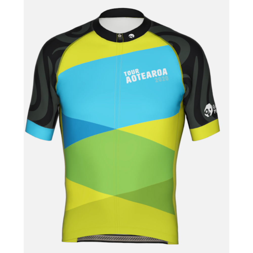 CROSSINGS Tour Aotearoa 2020 Mens Jersey – Green Monkey Velo