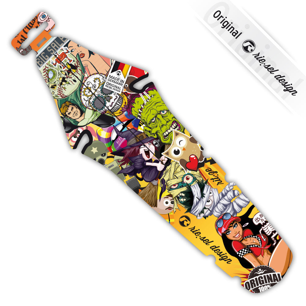 Stickerbomb Rear Fender - Green Monkey Velo