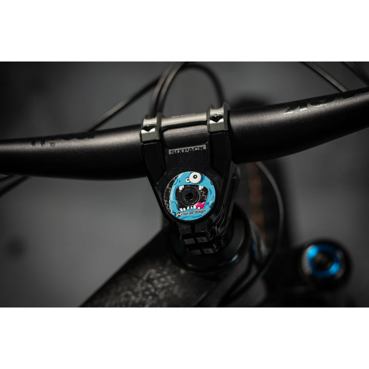 Carbon Stem Cap MONSTER BLUE