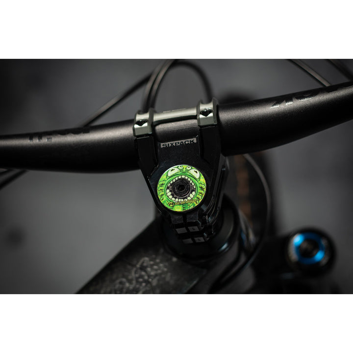 Carbon Stem Cap MONSTER GREEN
