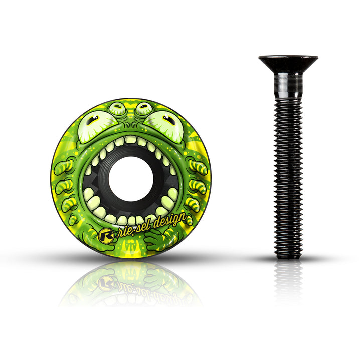 Carbon Stem Cap MONSTER GREEN