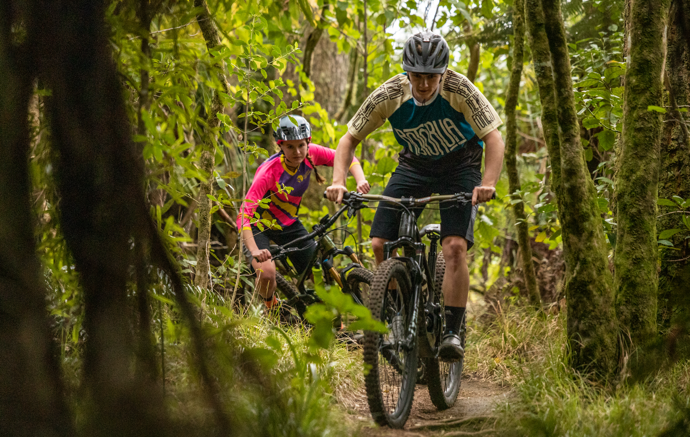 Riding in the Rotorua Whaka Forest 