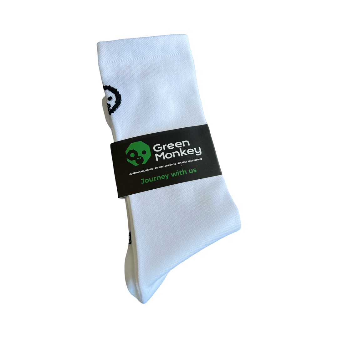 GreenMonkey White Compression Socks