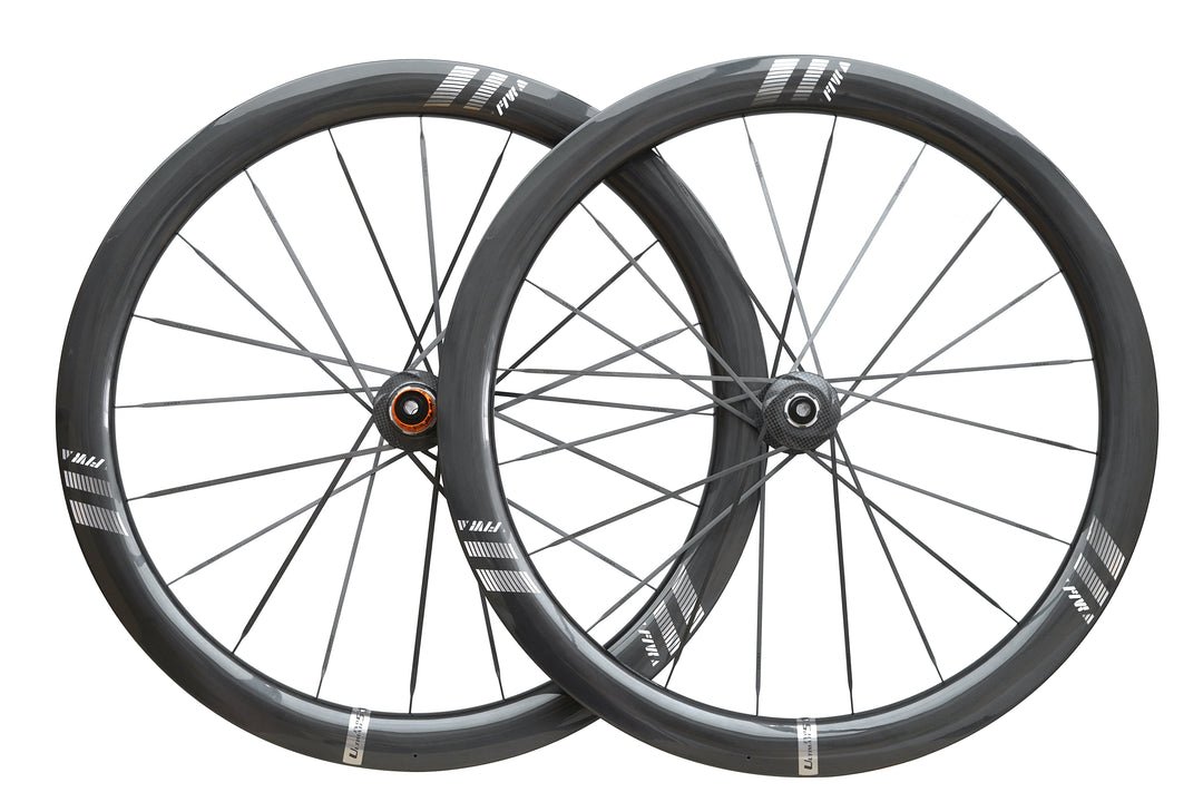 Far Sports Ultimate EVO S5 carbon wheelset with integrated carbon hub flange