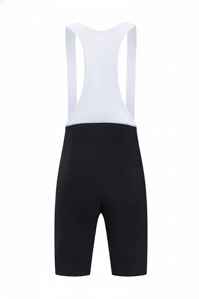 GreenMonkey Nexus "Second Skin" Bib Shorts – Deep Matte Black (PRE-ORDER)