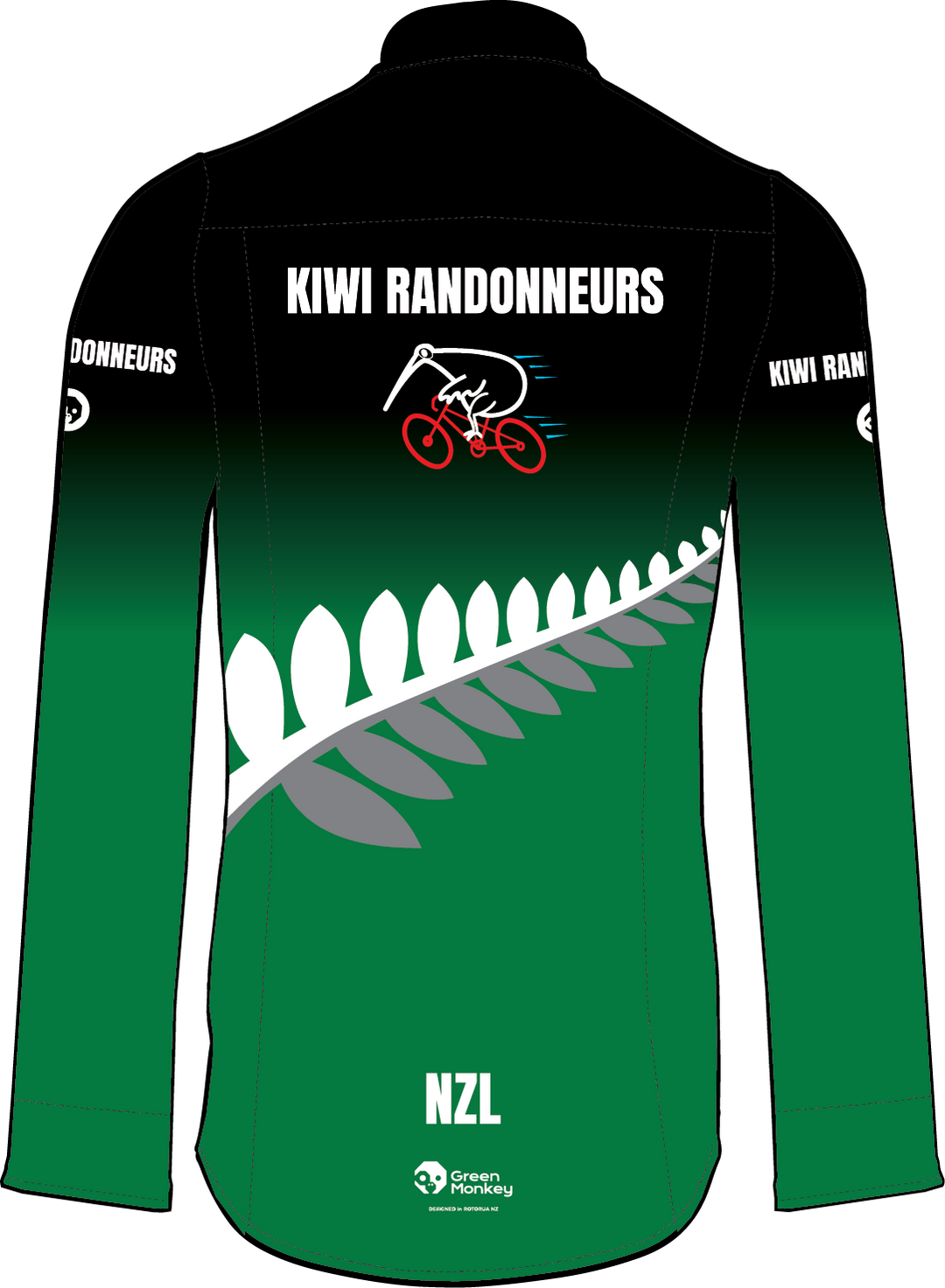 Kiwi Randonuers Button Up Gravel Shirt Long Sleeves