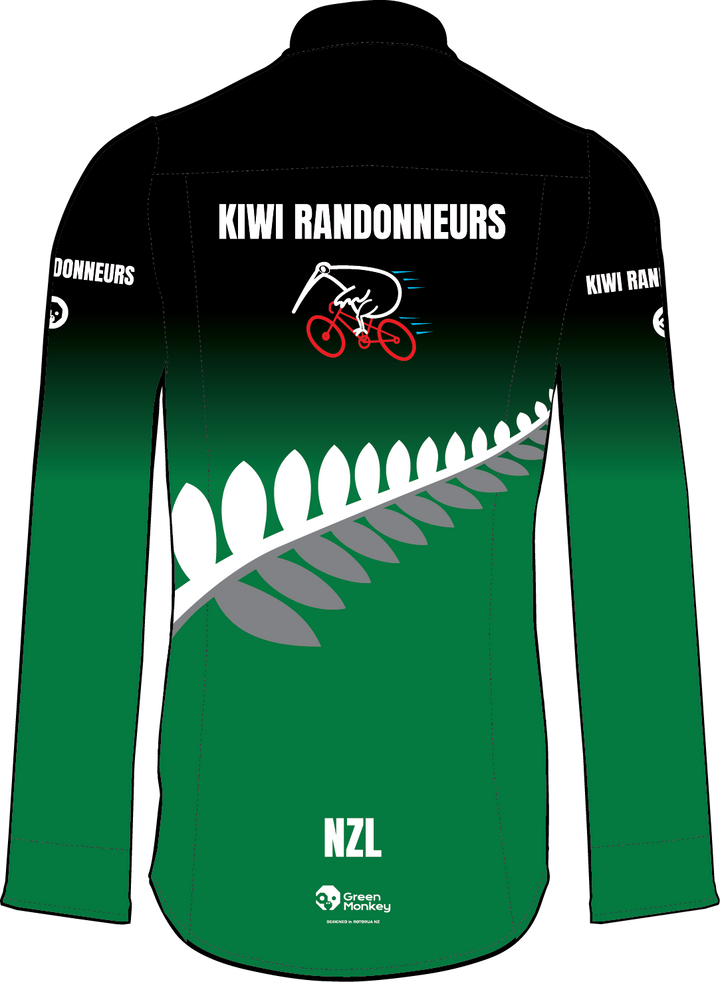 Kiwi Randonuers Button Up Gravel Shirt Long Sleeves