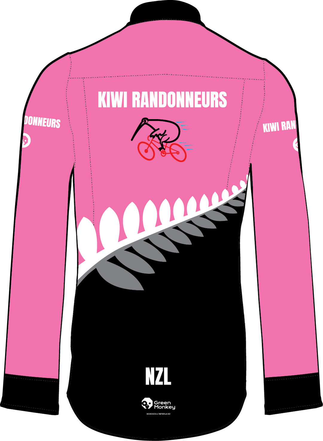 Kiwi Randonuers Button Up Gravel Shirt Long Sleeves