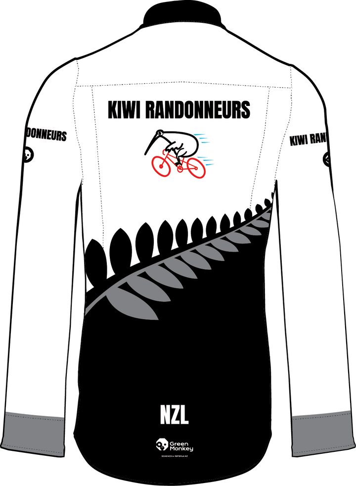 Kiwi Randonuers Button Up Gravel Shirt Long Sleeves