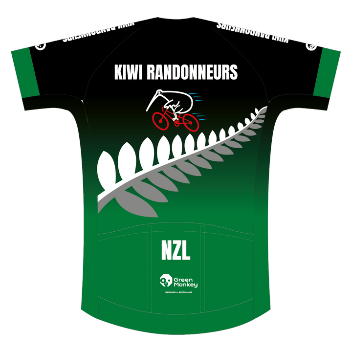 Kiwi Randonneurs PRO AERO+ ROAD JERSEY -GREEN