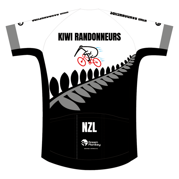 Kiwi Randonneurs PRO AERO+ ROAD JERSEY - WHITE