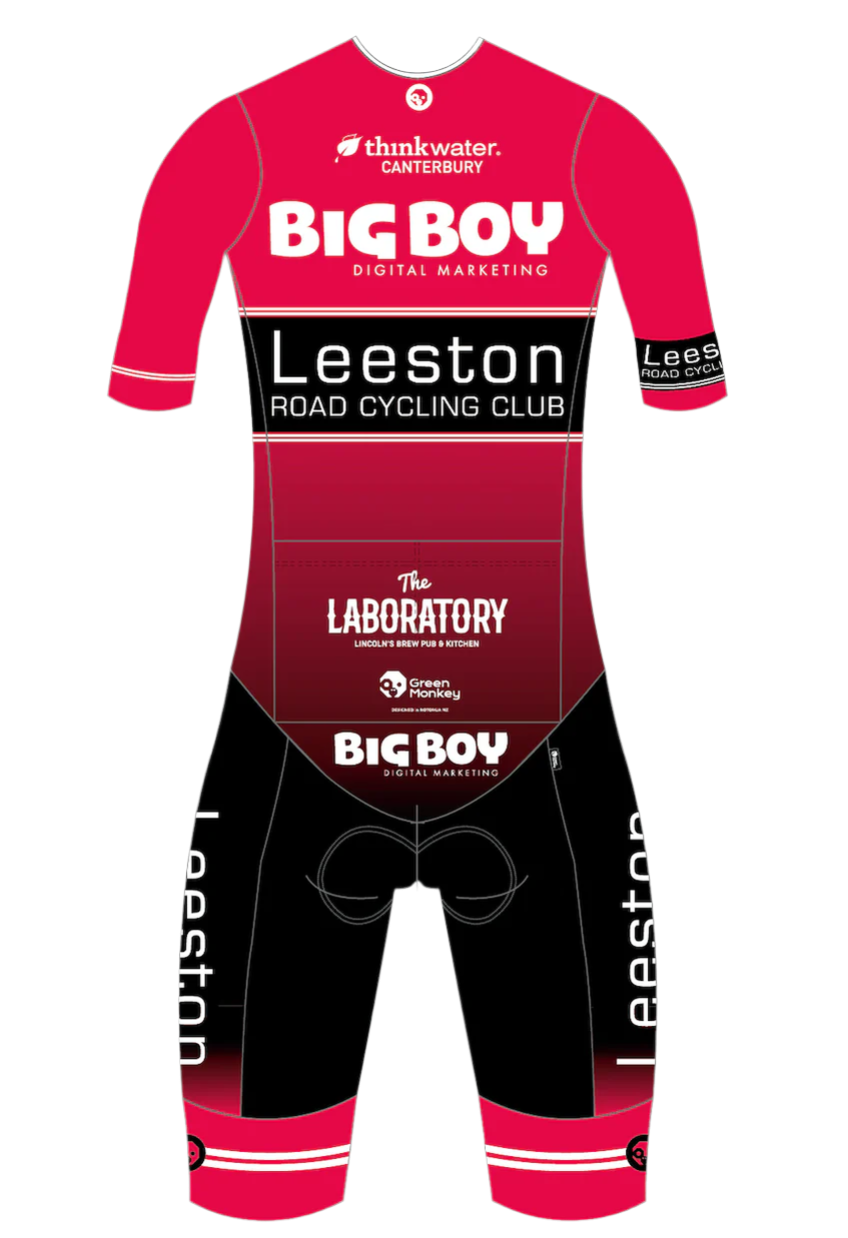 custom speedsuit for Leeston cycling club new zealand 