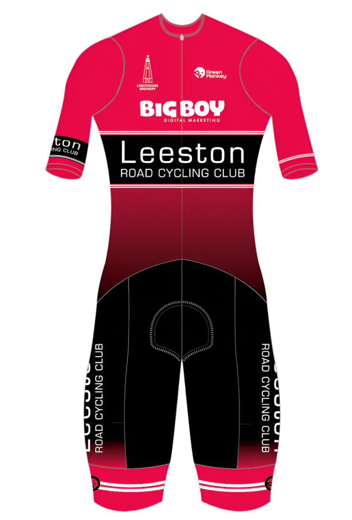 custom designed speed suit for Leeston Cycling club 