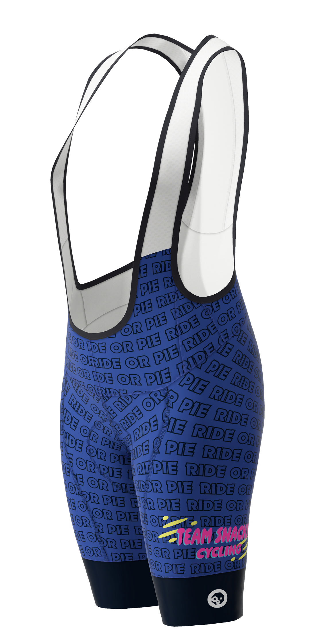 Team Snacks Speed Bib shorts - Ride or Pie Purple