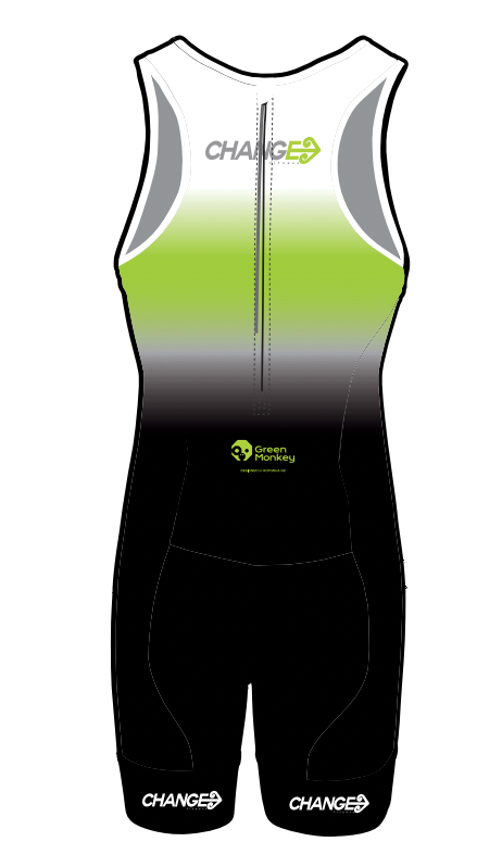 CHANGE FITNESS SLEEVELESS TRI SUIT - REAR ZIPPER