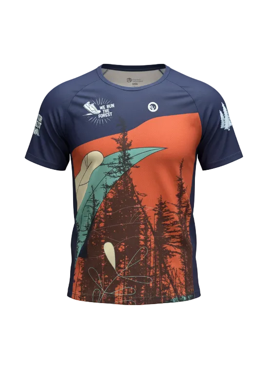 GreenMonkey Velo produced We Run the forest t-shirt 