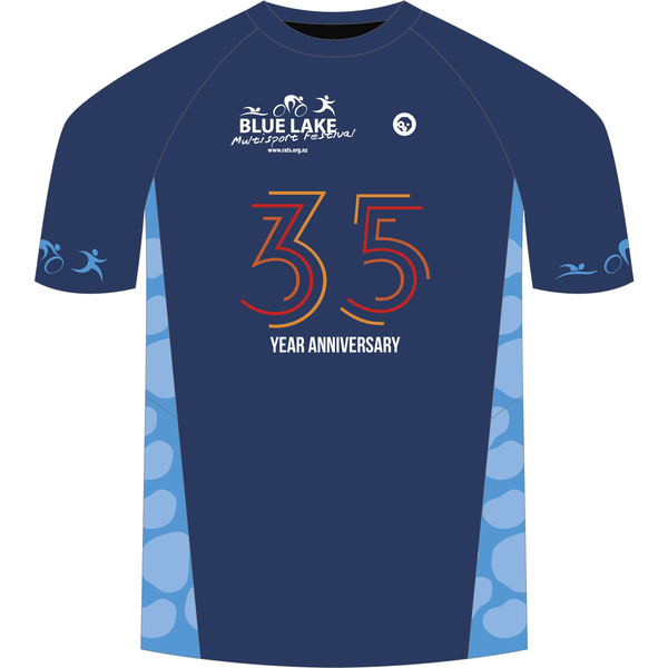 Official Blue Lake Multisport Festival t-shirts
