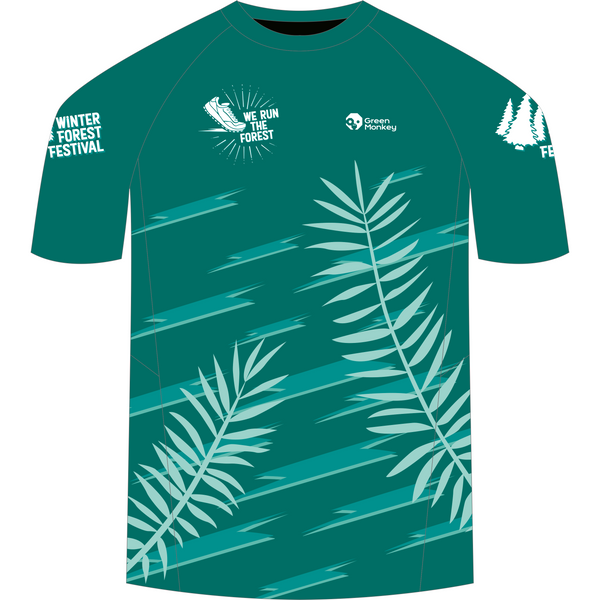 Winter Festival Official Running T-shirts - Green Monkey Velo