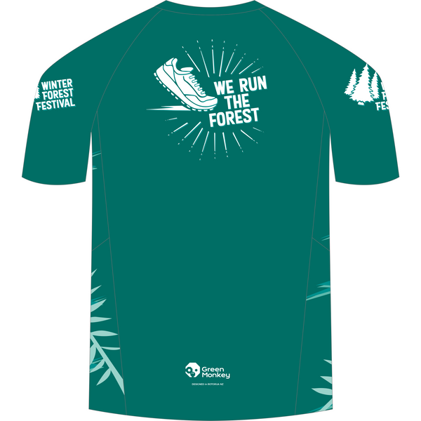 Winter Festival Official Running T-shirts - Green Monkey Velo