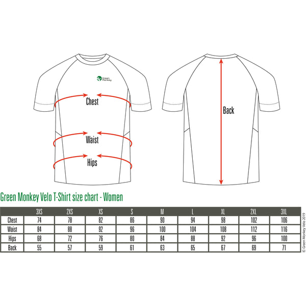 TRI HB WOMENS T-SHIRT - Green Monkey Velo