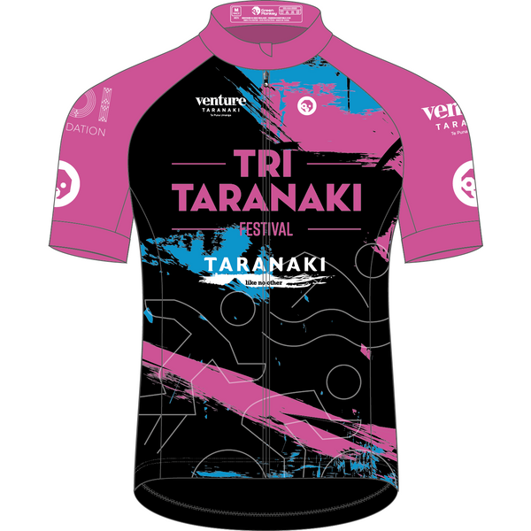 TRI TARANAKI FESTIVAL cycling jersey (PINK)