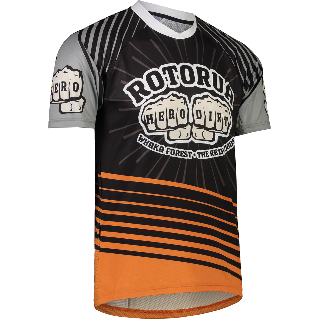 Rotorua Hero Dirt MTB jersey - Green Monkey Velo