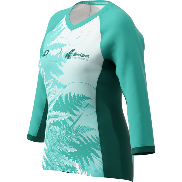 NZ Ferns Spirited Women Trail Jersey 3/4 sleeves