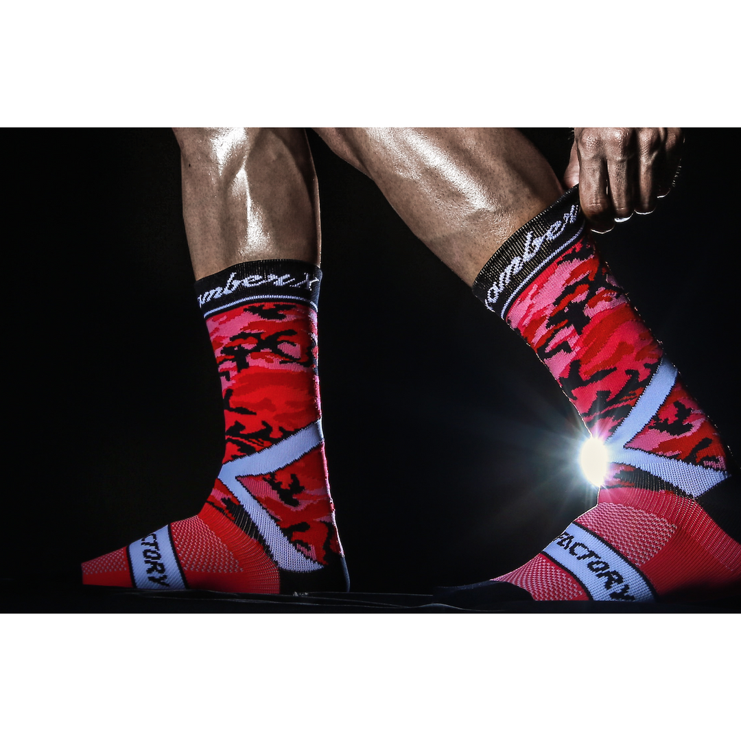 Pink ChramberX Socks - Green Monkey Velo