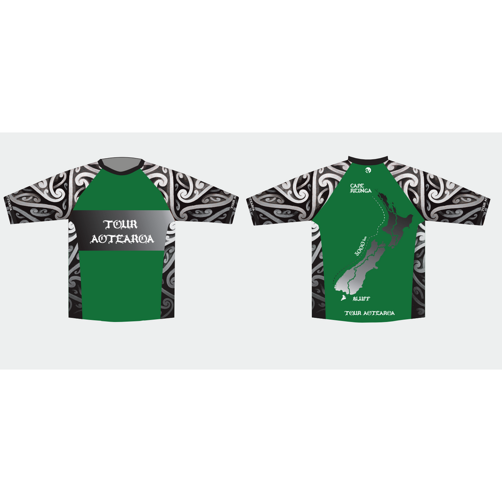 Tour Aotearoa MTB Jersey/shorts combo - Green Monkey Velo