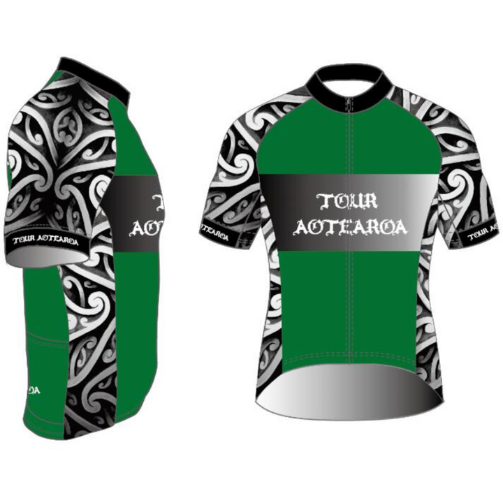 Tour Aotearoa road style jersey - Green Monkey Velo