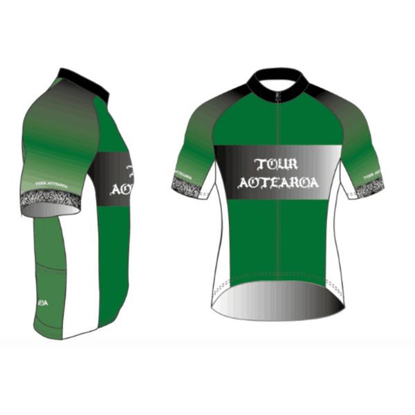 Tour Aotearoa road style jersey - Green Monkey Velo
