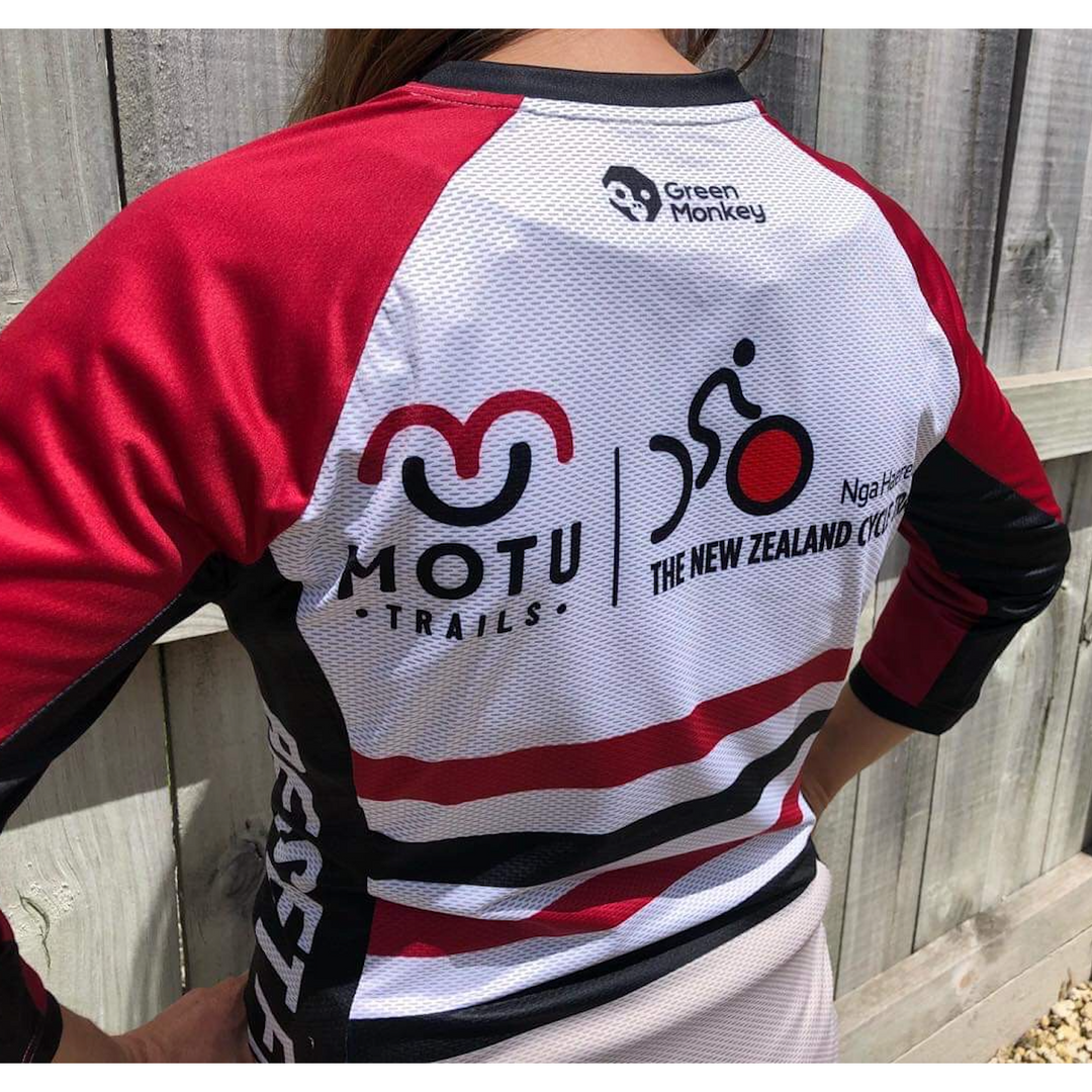 Motu Trails Jersey - Green Monkey Velo