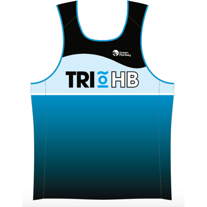 TRIHB RUNNING SINGLET WOMENS - Green Monkey Velo