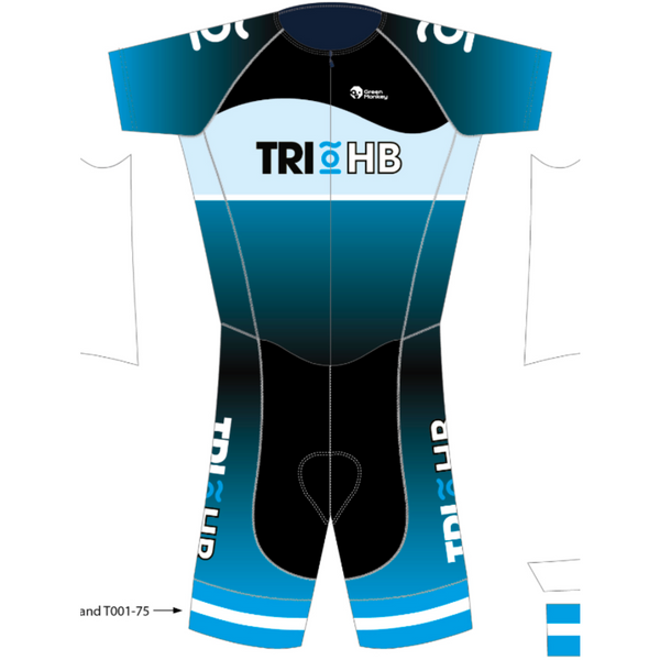 TRI HB TRI-SUIT WITH SLEEVES - Green Monkey Velo