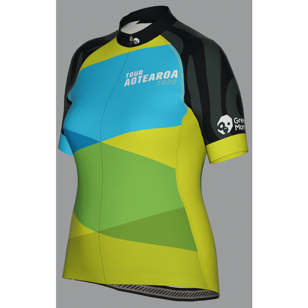 CROSSINGS - Tour Aotearoa 2020 Womens Jersey - Green Monkey Velo