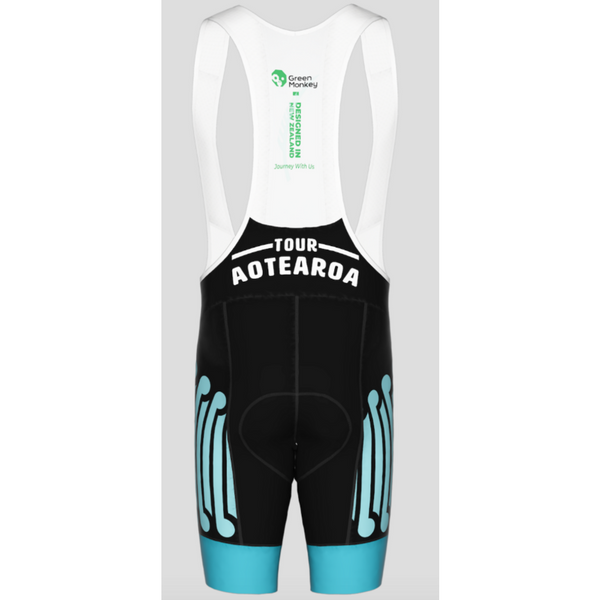 Future Koru - Tour Aotearoa 2020 Mens Bib Shorts - Green Monkey Velo