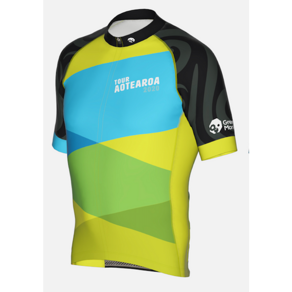 CROSSINGS - Tour Aotearoa 2020 Mens Jersey - Green Monkey Velo