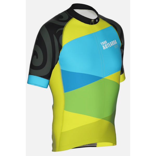 CROSSINGS - Tour Aotearoa 2020 Mens Jersey - Green Monkey Velo